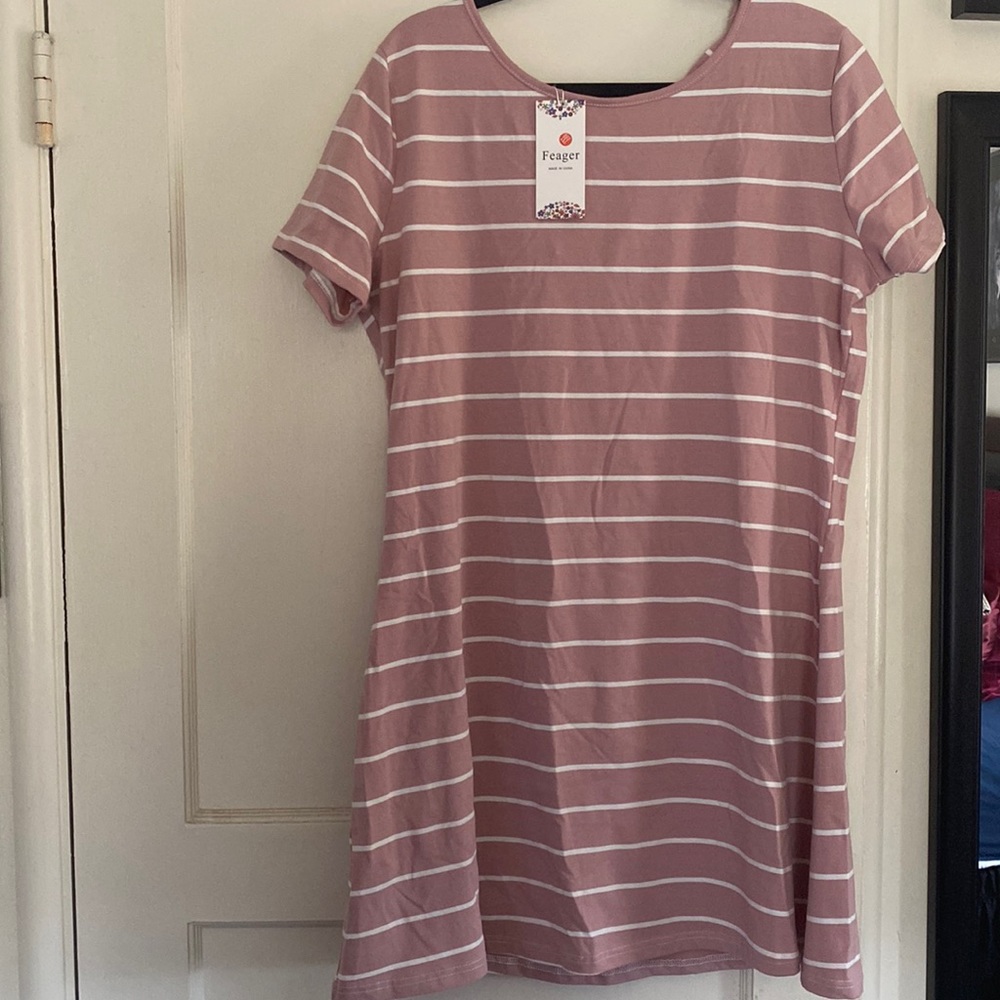 Feather 2XL cross cross back summer dress